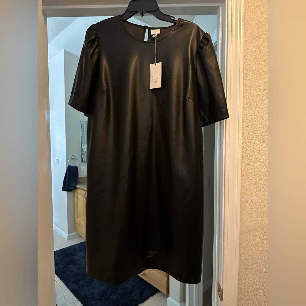 A New Day, Faux leather dress-XL